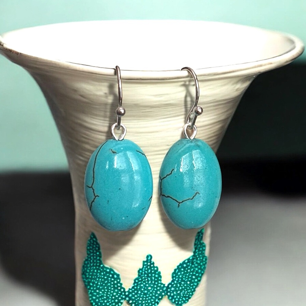 5 For $25💫Turquoise Oval Earrings